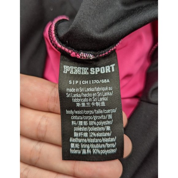 PINK SPORT Hot Pink Hawaiian Floral Gym to Swim Shortie Shorts Size S P CH - Picture 5 of 6